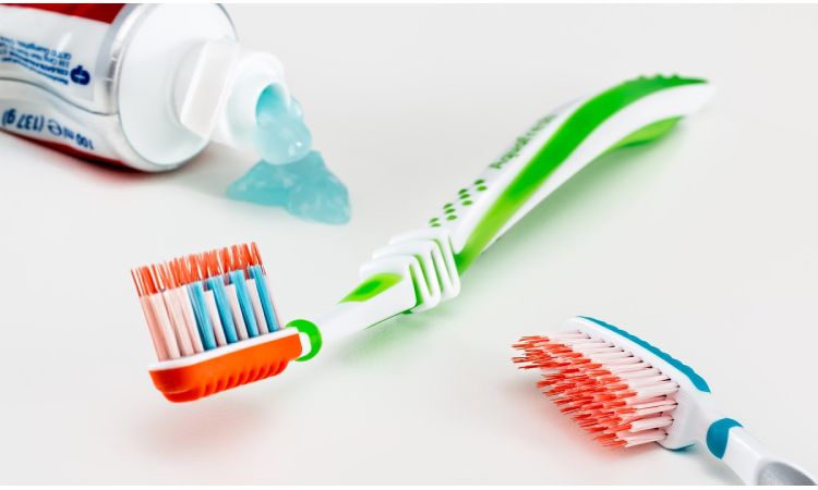 soft and firm toothbrushes and toothpaste